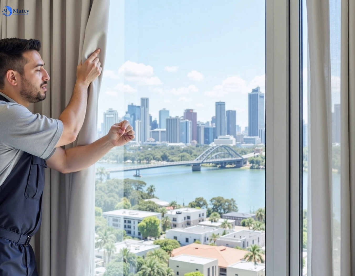 Professional curtain steam cleaning service kembla-grange-nsw QLD by Matty Curtain Cleaning